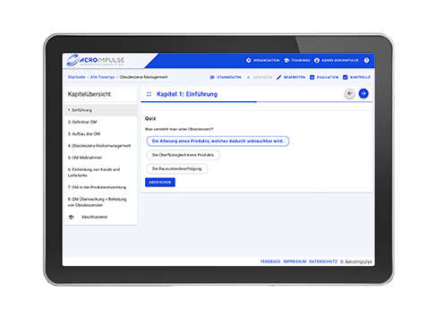 Obsoleszenzmanagement Training Online E-Learning