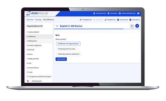 QM aviation basis e-learning online training