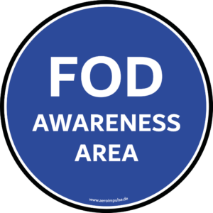 FOD Aufkleber Awareness Area